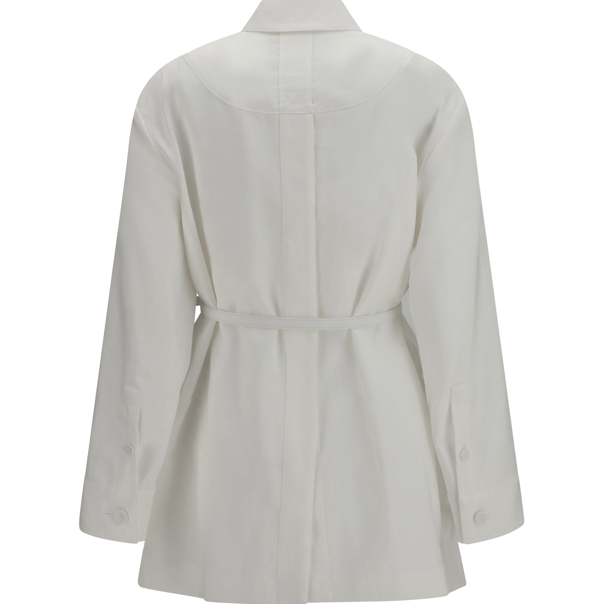 Linen and cotton belted Jacket