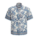 Cotton Shirt with floral and paisley motif