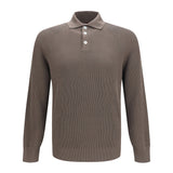 Long-sleeve knit Polo Shirt