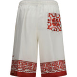 Maiolica print jacquard twill Shorts