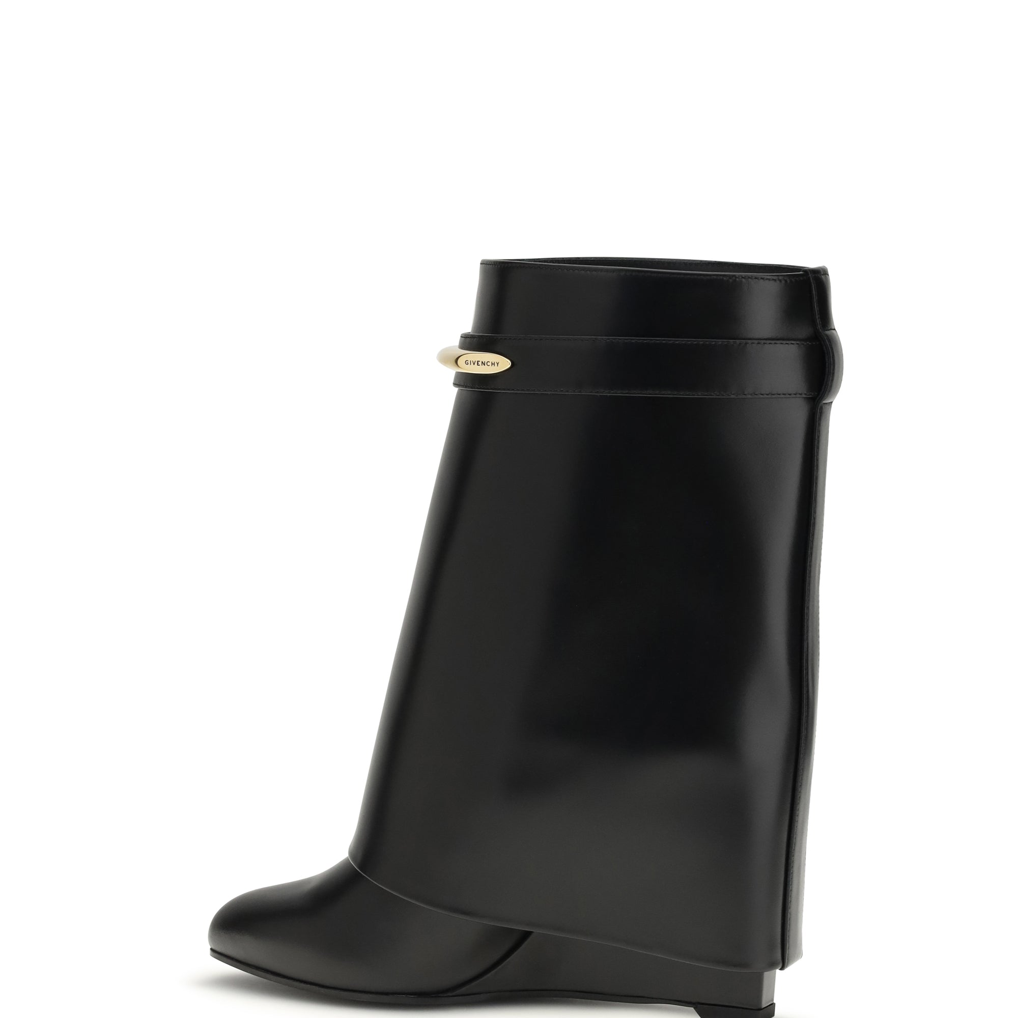Leather Shark Ankle Boots