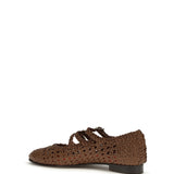 Woven leathe Mary Jane Ballerinas