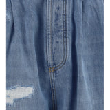 Worn-effect Jeans