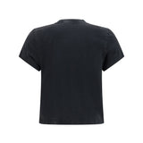 Short-sleeve T-shirt with central logo print