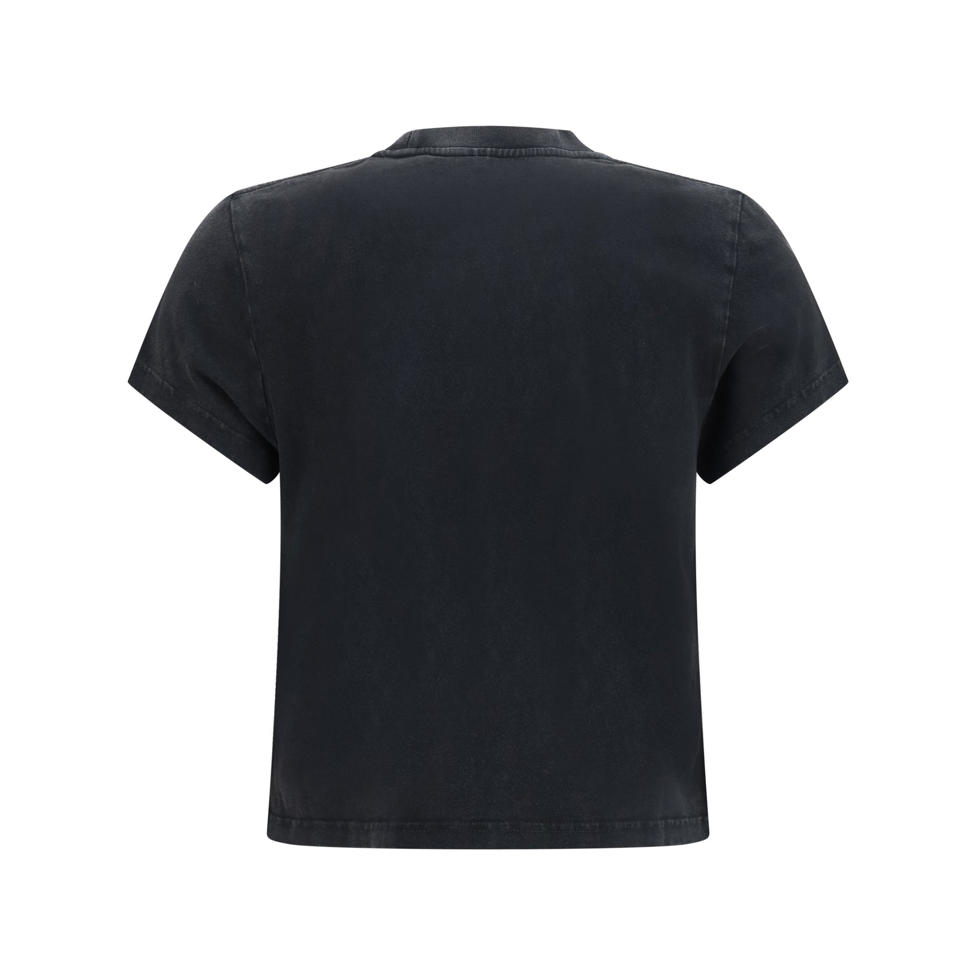 Short-sleeve T-shirt with central logo print