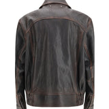 Nappa leather Bomber Jacket