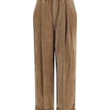 Elasticated viscose and cashmere Pants