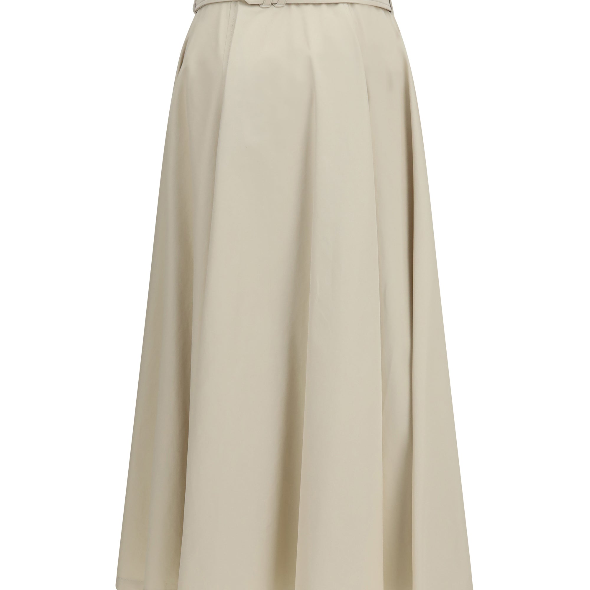 Midi Trench Skirt in gabardine