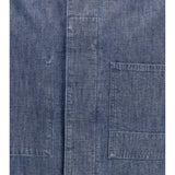 Patch-pocket chambray Overshirt