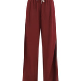 Cotton and silk track Pants