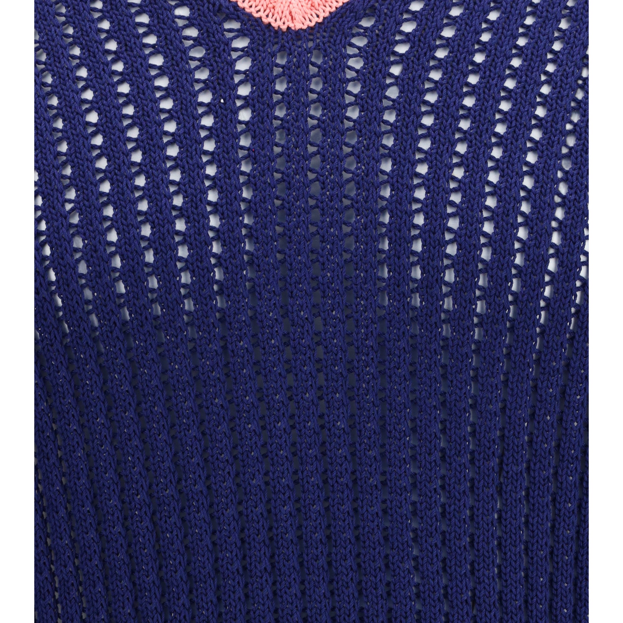 Ribbed V-neck Sweater with FF motif