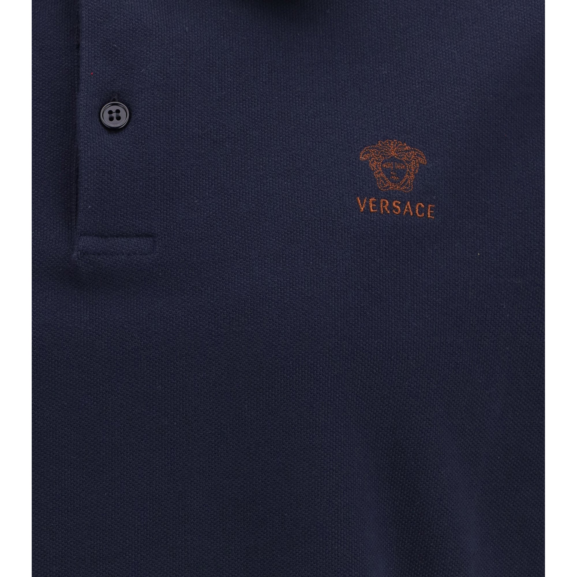 Polo in cotton piqué with embroidery
