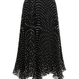 Polka-dot silk Skirt