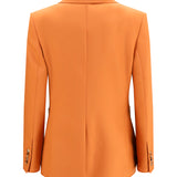 Straight-cut wool gabardine Blazer