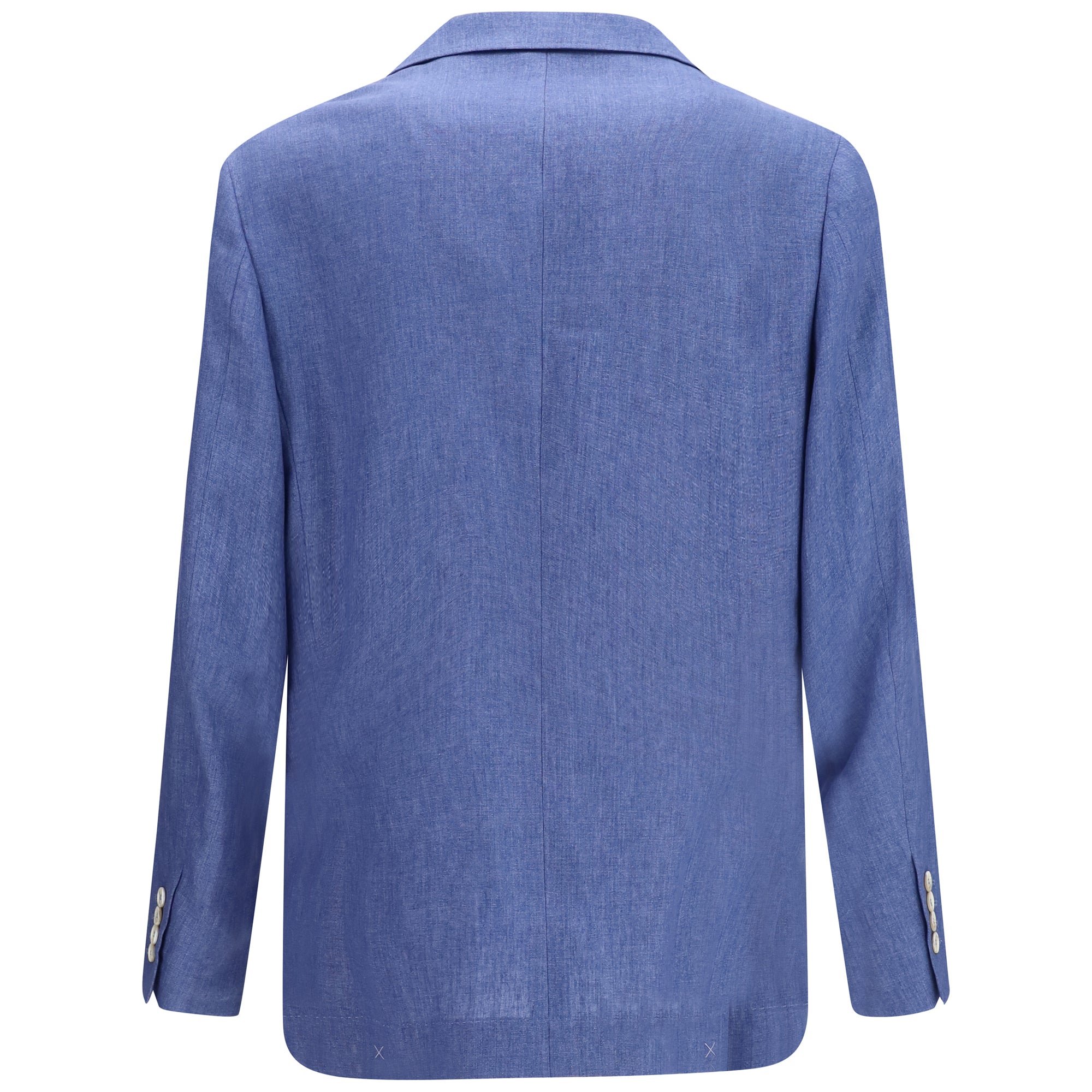 Deconstructed single-breasted Jacket in mélange linen