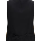 Textured wool and mohair sleeveless Vest