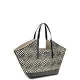 Raffia effect fabric Tote Bag