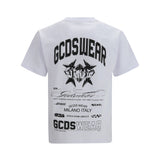 History print cotton T-shirt