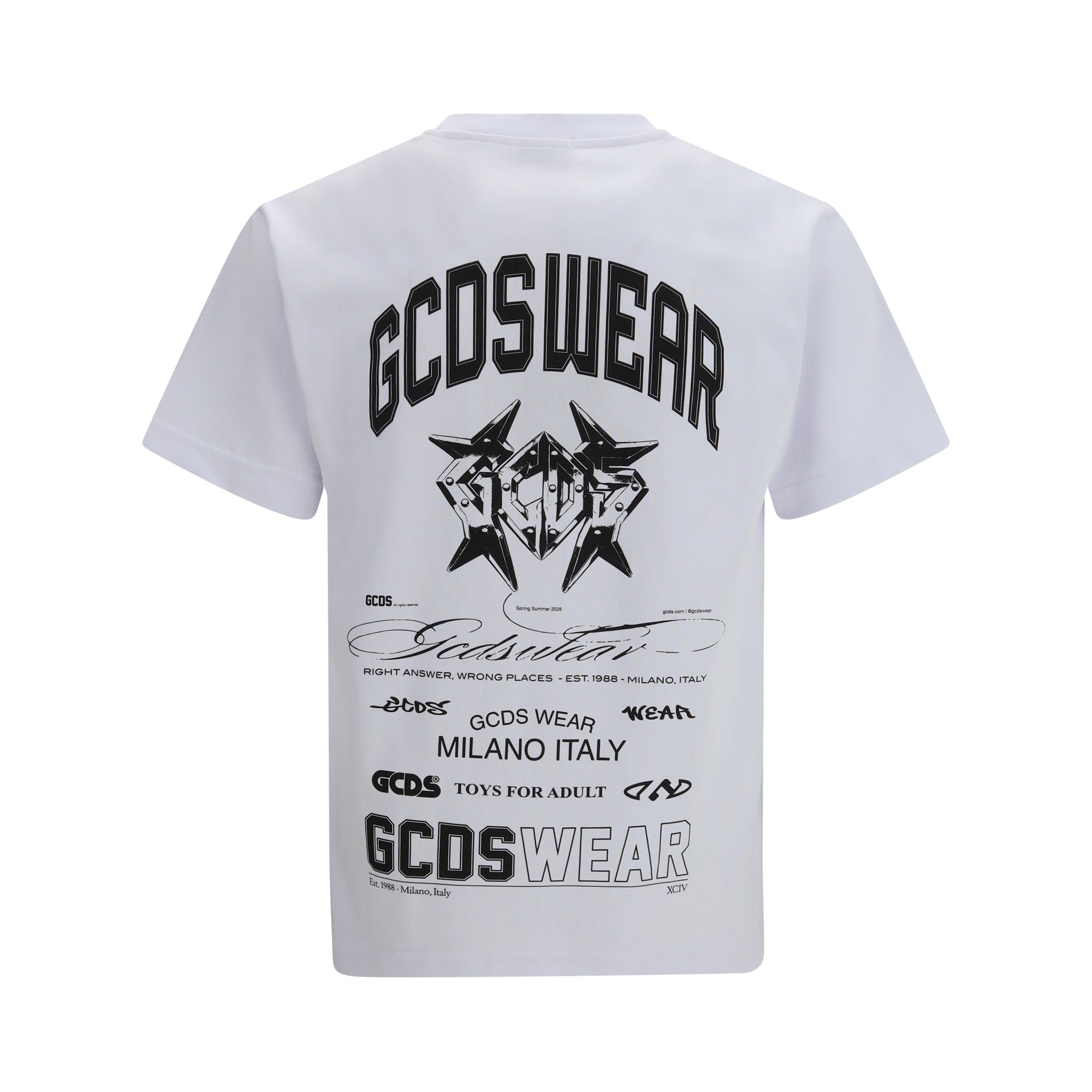 History print cotton T-shirt