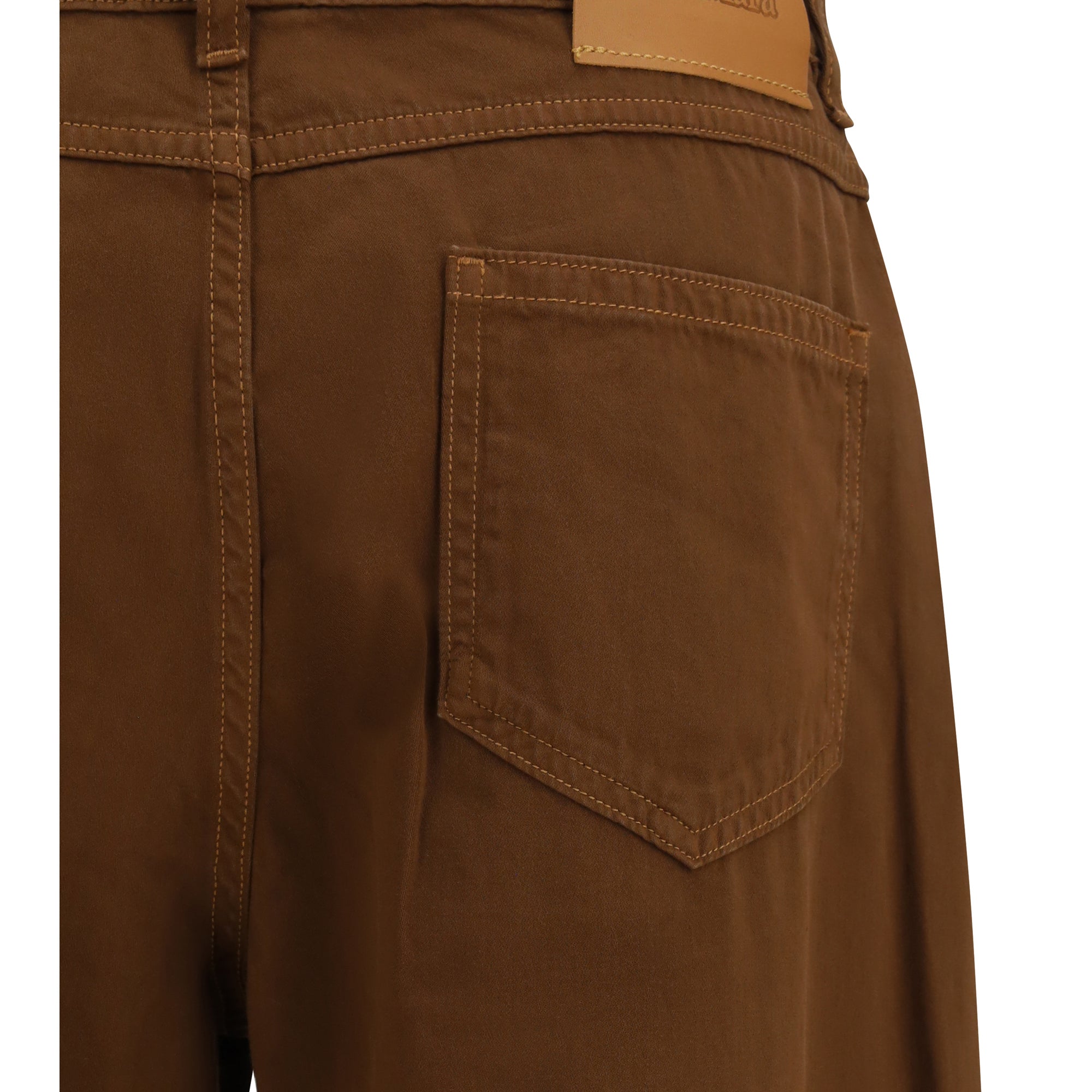 Baggy Pants in pure cotton satin