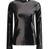 Long-sleeved sequin Top