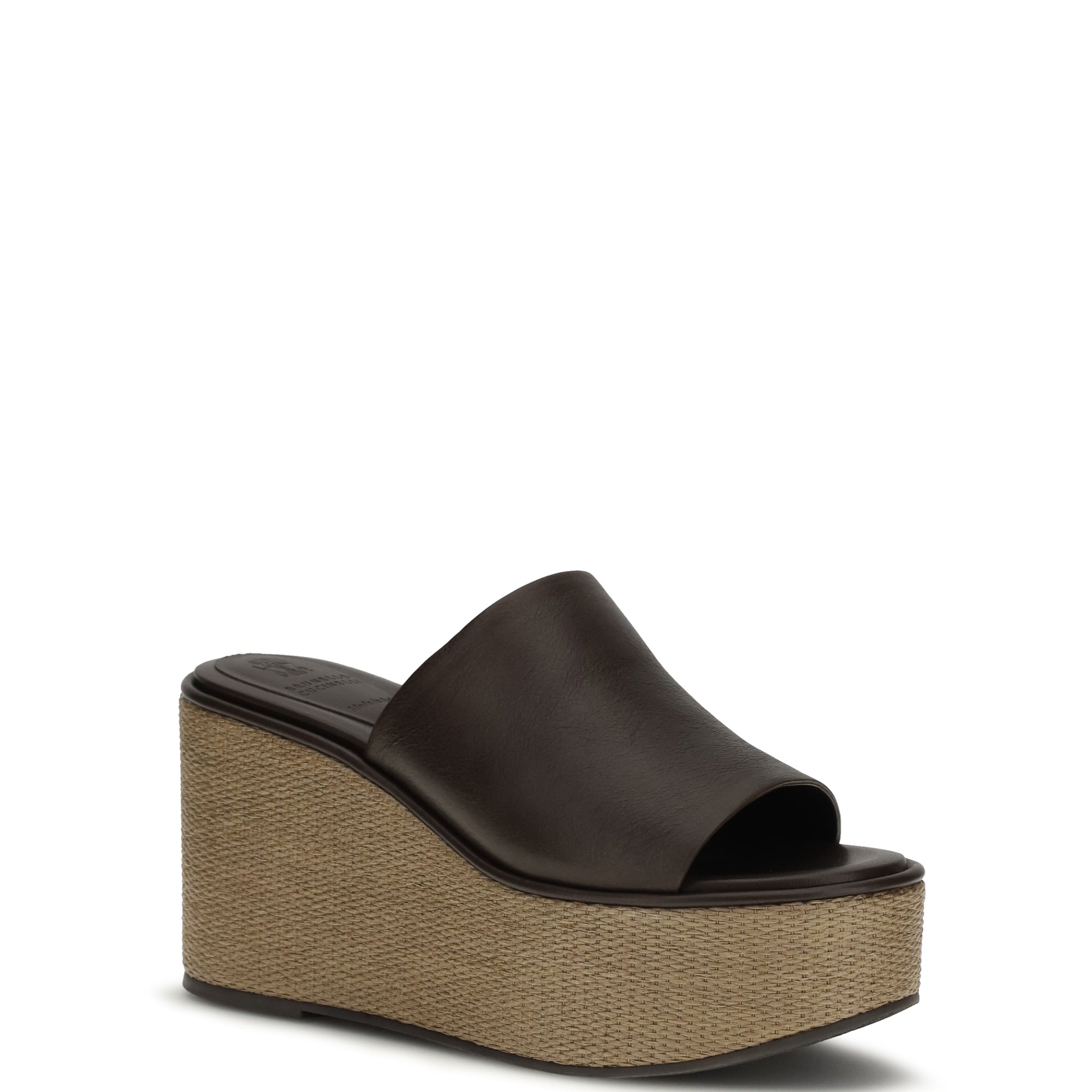 Leather wedge Sandals