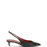 VLogo Signature kitten-heel slingback Pumps