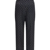 Polka-dot crêpe de chine Pants
