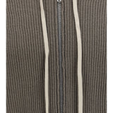 Ribbed virgin wool knit Hoodie