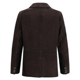 Single-breasted Jacket in suede