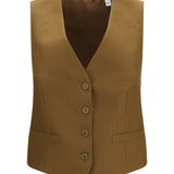 Textured wool and mohair sleeveless Vest