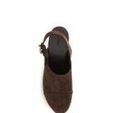 Jeannette wedge Clogs in glossy calfskin