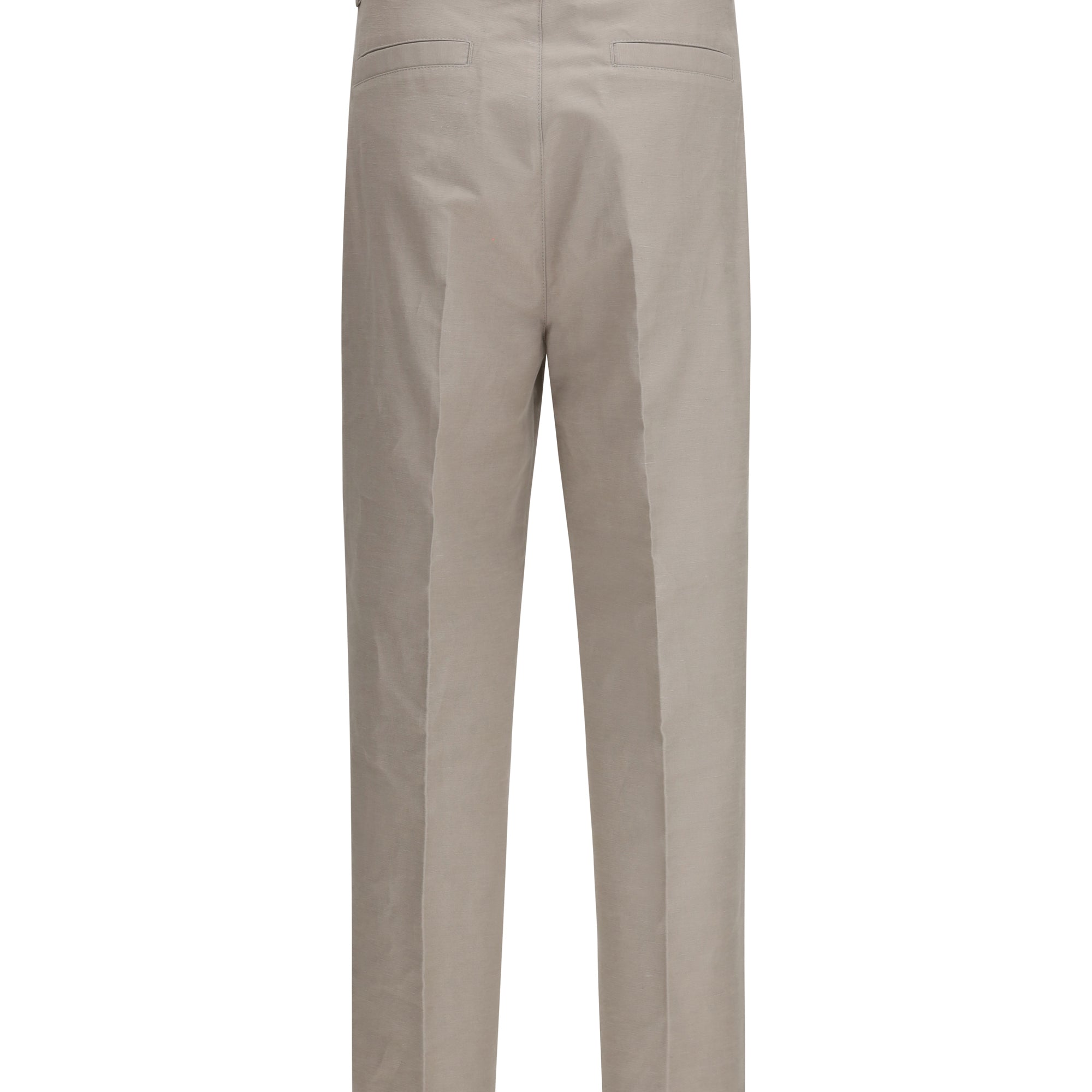 Tailored Pants in cotton with belt loops