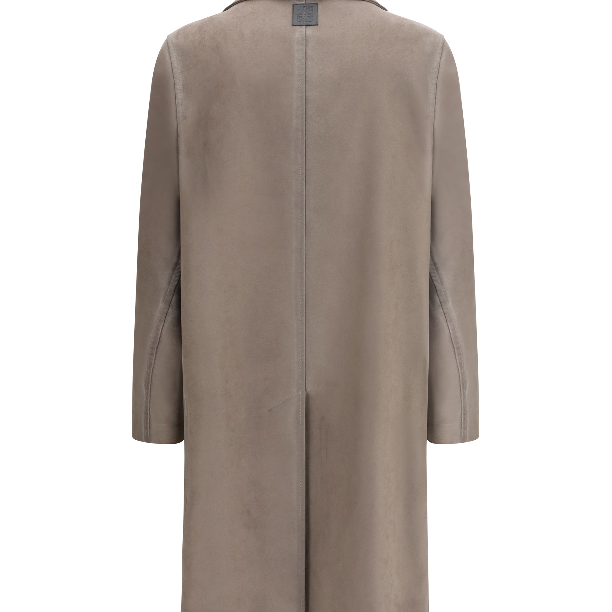 Single-breasted brushed cotton-blend fustian Coat