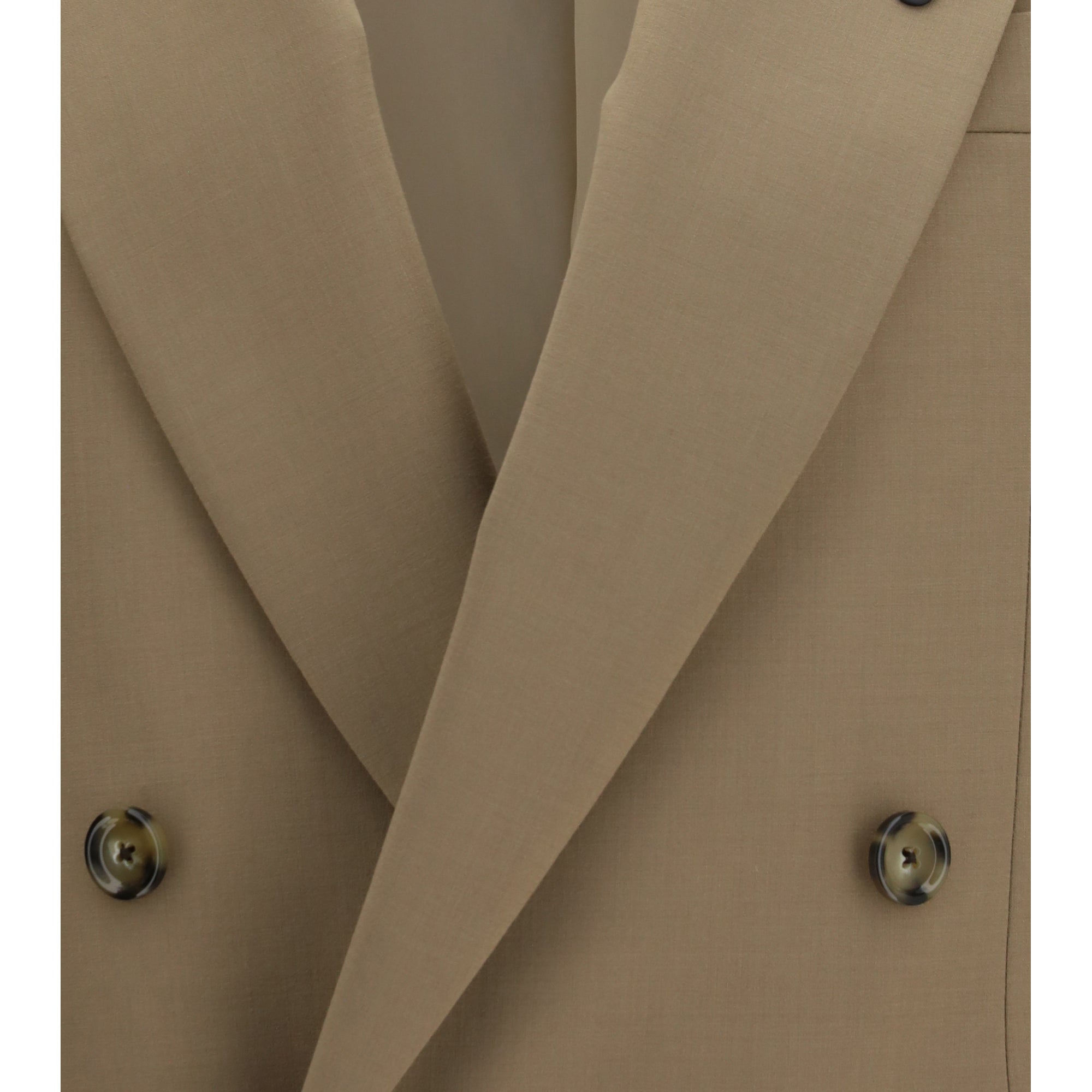 Double-breasted stretch wool blend Blazer