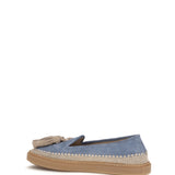 Suede Loafers with crochet detail