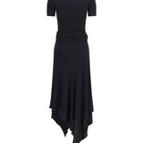 Belted jersey Dress
