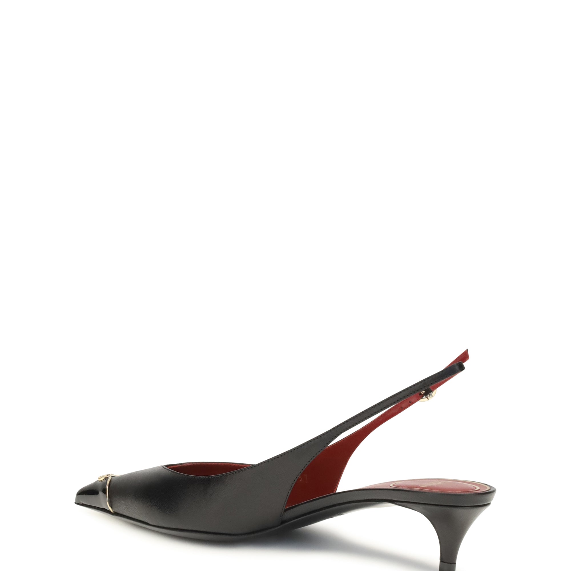 VLogo Signature kitten-heel slingback Pumps