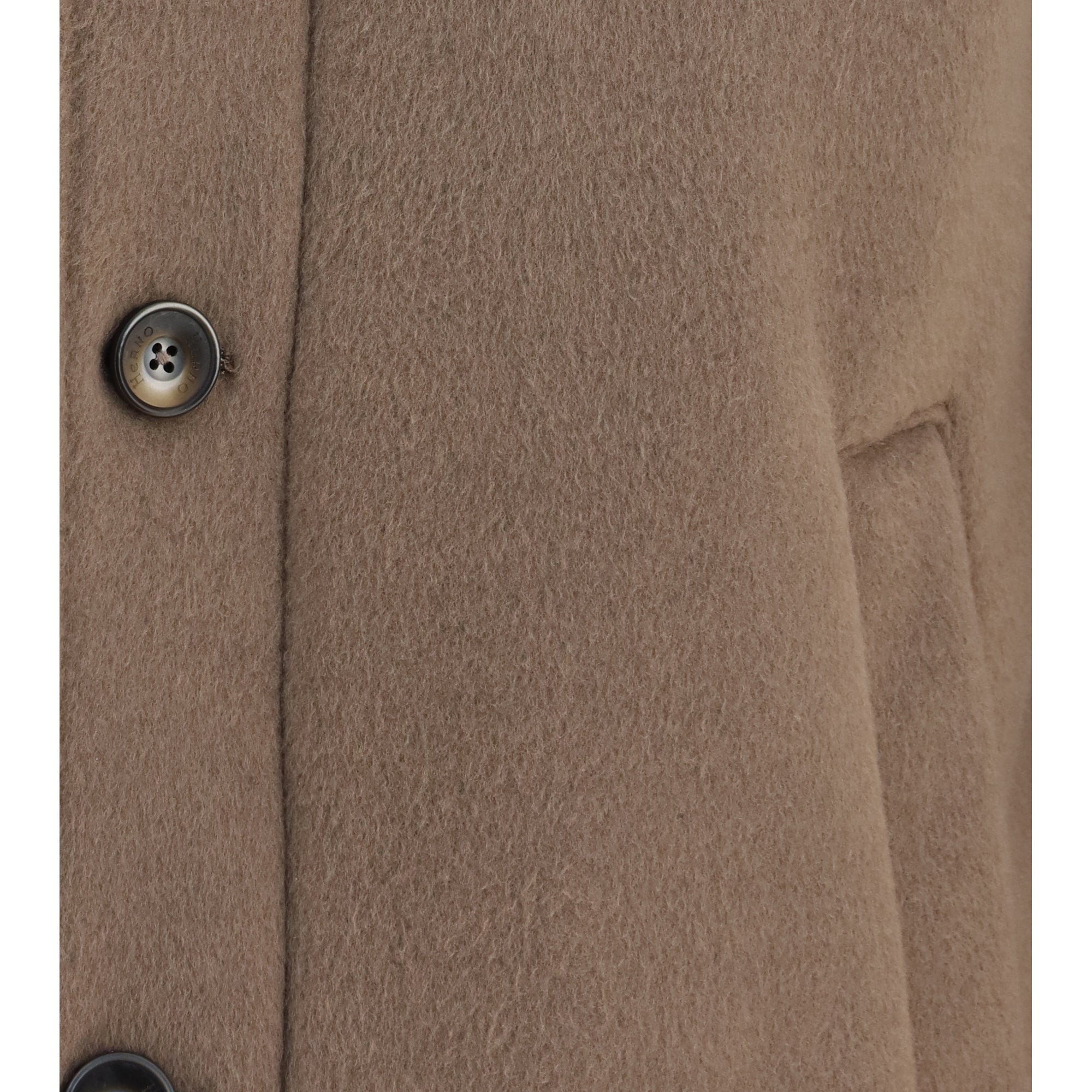 Hooded button-front Jacket