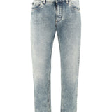 Worn-effect Jeans