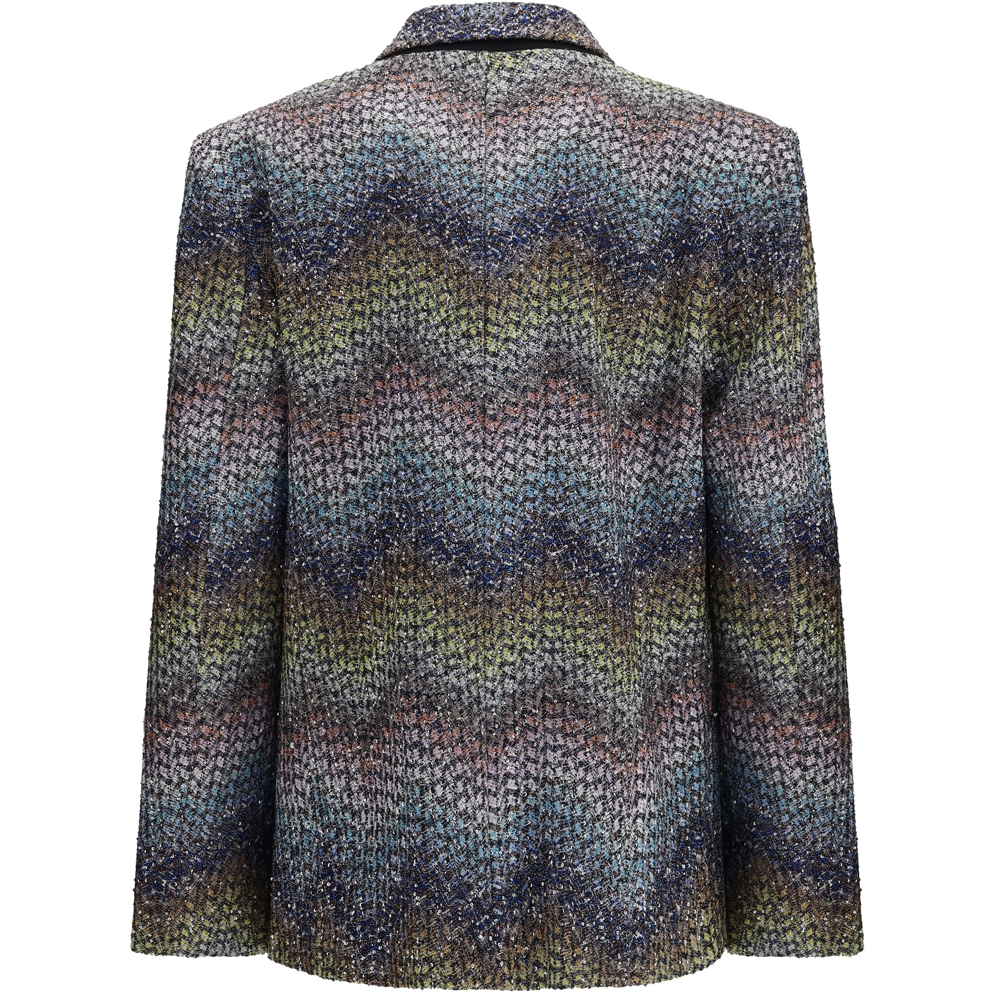 Single-breasted lamé viscose Blazer