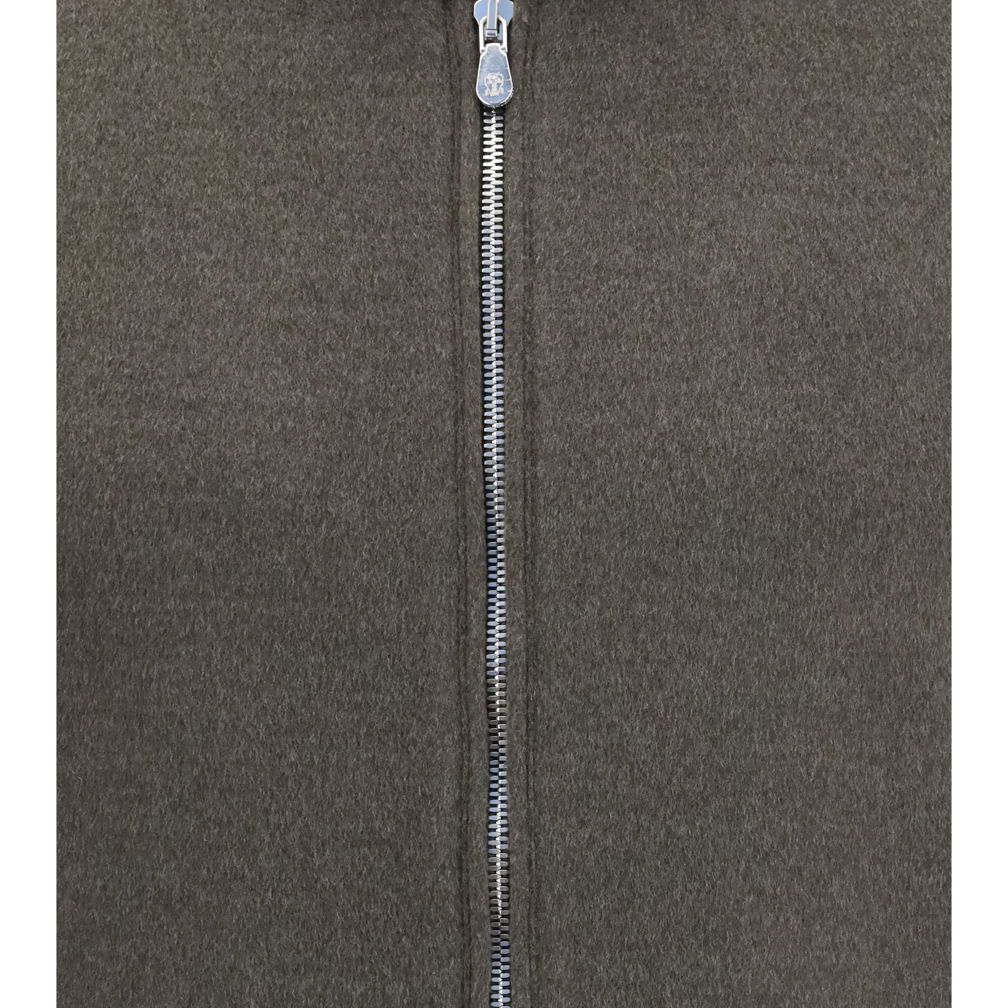 Wool zip Jacket with high collar