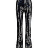 Straight Fit Vinyl Pants