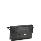 Crocodile Print Shoulder Bag