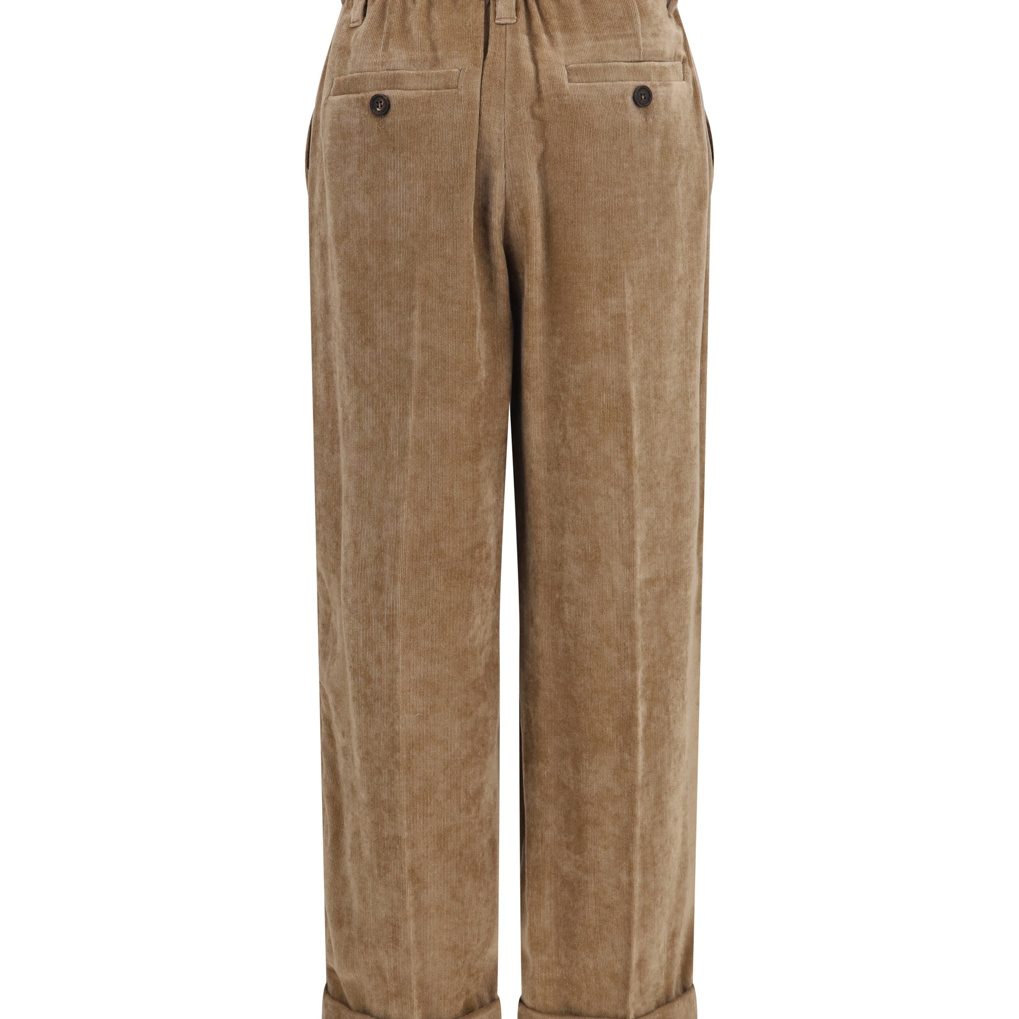 Elasticated viscose and cashmere Pants