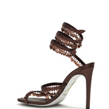 Chandelier Sandals in satin