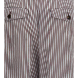 Striped pleated Pants