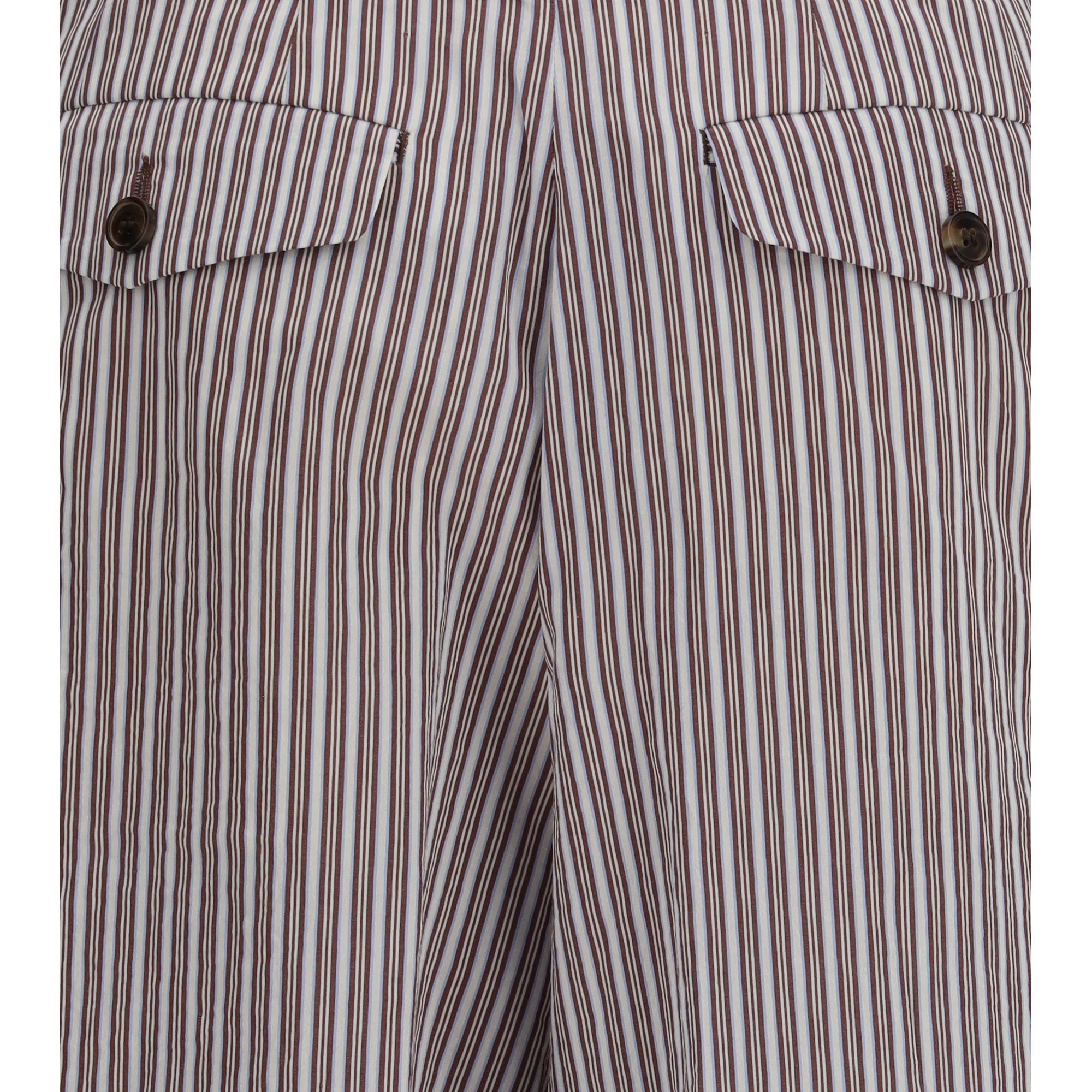Striped pleated Pants