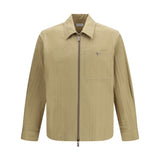 Check cotton zip Shirt Jacket