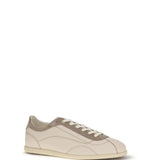 Leather and suede Sneakers with slim sole